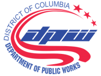 District of Columbia Department of Public Works logo — municipal garbage collection and recycling