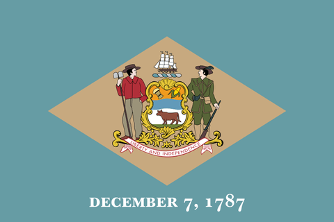 Flag of Delaware Flag of Delaware