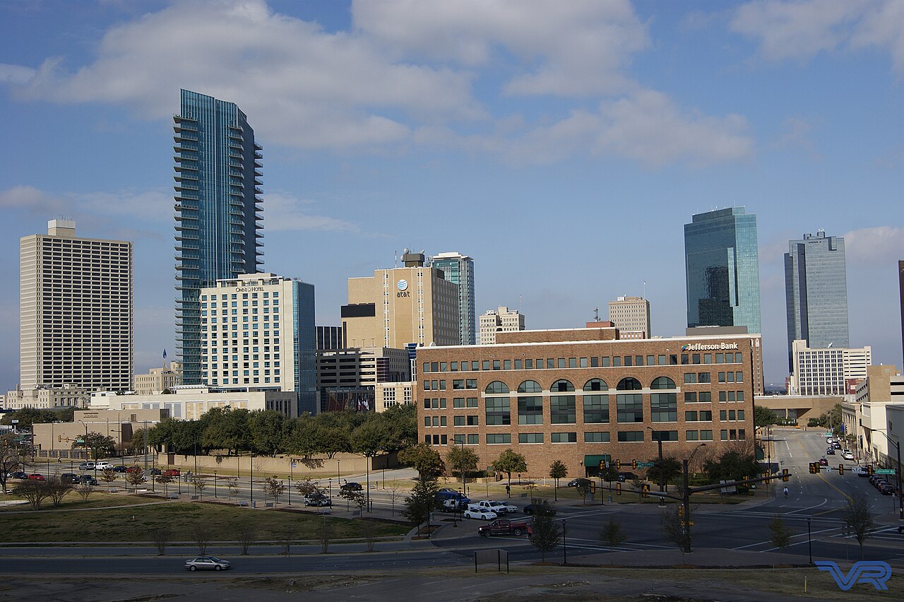 The skyline of Fort Worth, Texas