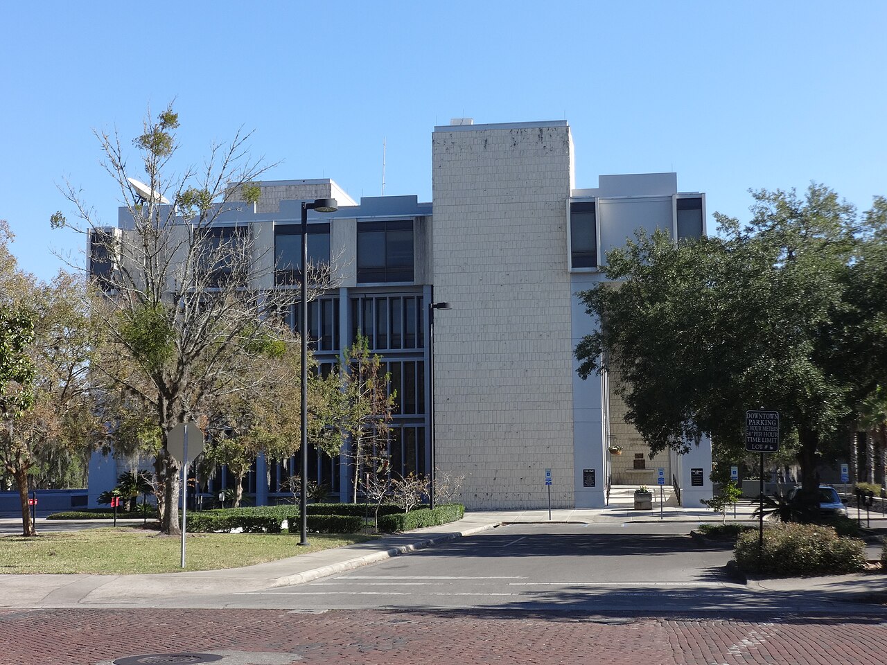The west face of Gainesville City Hall, Florida