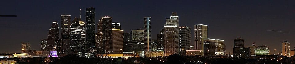Houston skyline just after sunset Houston skyline just after sunset