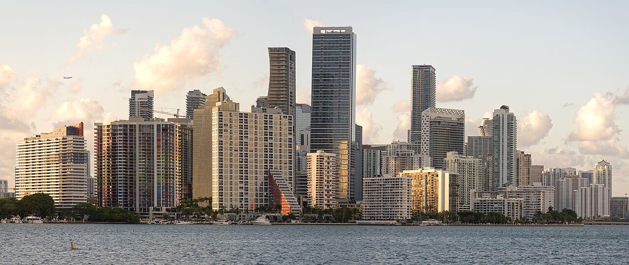 Miami skyline in Miami-Dade County, Florida Miami skyline in Miami-Dade County, Florida