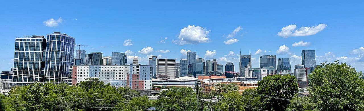 Nashville skyline viewed from Fort Negley