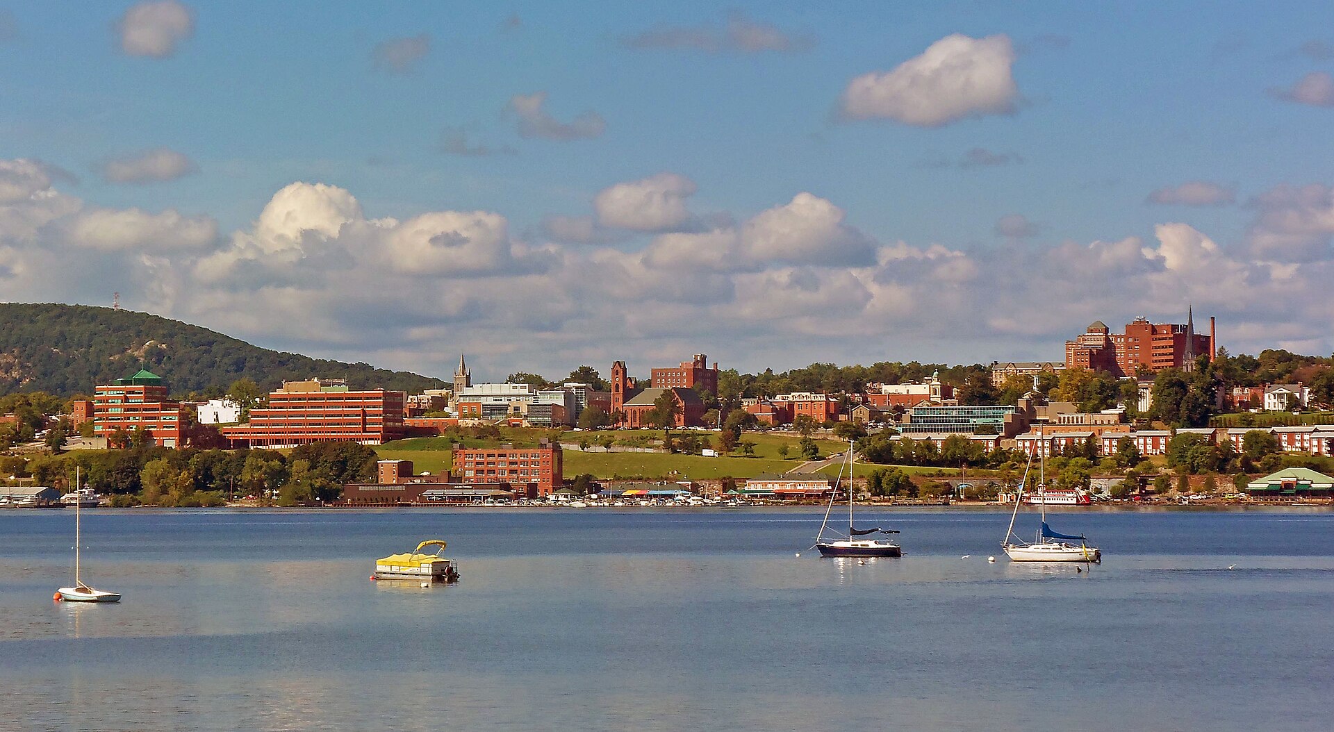 Central Newburgh and its waterfront seen from across the Hudson River at Beacon Central Newburgh and its waterfront seen from across the Hudson River at Beacon